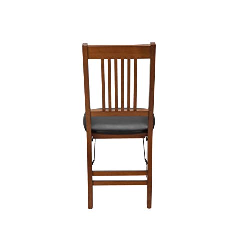Meco Stakmore True Mission Folding Chair Fruitwood Finish, Set Of 2 #TOP3