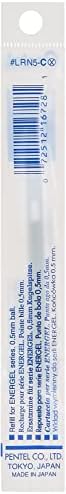 Pentel Refill Ink for EnerGel Liquid Gel Pen, 0.5mm, Needle Tip, Blue Ink, 2-Pack (LRN5-C) image 5