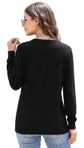 Image of Veryoung Women's 2026 Long Sleeve Lightweight Crewneck Casual Cardigan Sweater S-3XL