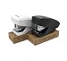 PraxxisPro, Mini Staplers, Built in Staple Remover, Staples 2 to 18 Sheets. (Black, White) ...