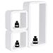 WOLTU Estantería de Pared Estantería Cubo Conjunto de 3 Estante Retro Colgantes...