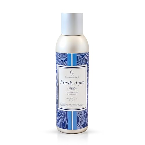 Expressive Home Scent Room Spray - Long Lasting Fresh Aqua Air Freshener Spray for Bathroom, home & Office - home fragrance spray 6 FL oz