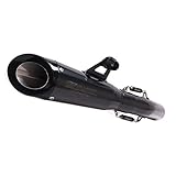 YOSAYUSA Motorcycle Exhaust Pipe 2' Inlet Slip On Mid Link Tail Muffler Silencer Exhaust System for KAWASAKI Ninja ZX6R 636 2009-2021/ Ninja ZX10R 2008-2010