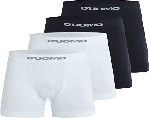 Kit de 4 Cuecas Básicas, Duomo, Masculino, Branco/Preto, G