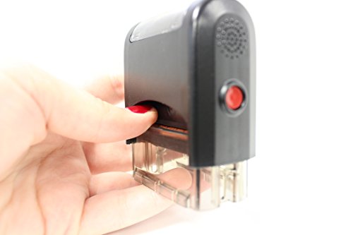 Entered - Excelmark Self-Inking Rubber Stamp - A1539 Blue Ink #TOP6