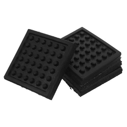 Tapis de course protection sol premium dalles caoutchouc haute densité lot de 4 amortisseurs