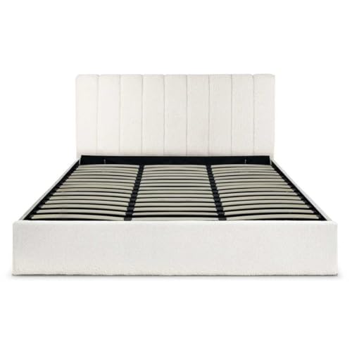 Paris Prix Lit Coffre Design Bouclette Songa 180x200cm Beige