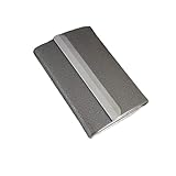 Zigarettenetui aus Leder mit Klappdeckel, Zigarettenspitze, Metallrahmen, for 7 Zigaretten, for Damen und Herren, Namenskartenetui Reibungslose Bedienung(Grey)