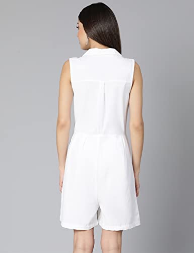 Image of oxolloxo Women's V Neck Cotton Playsuit
