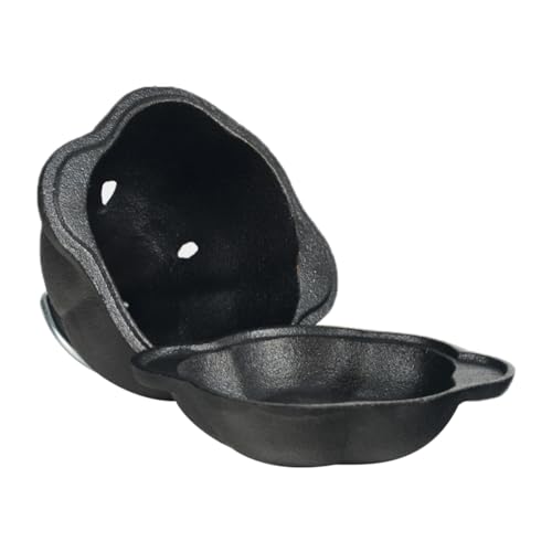 Histos Olla de Horno Holandesa de Hierro Fundido Pre-Sazonada, Pan de Patata Tostador de para Su Horno de Cocina o Parrilla Al Aire Libre Ramen Pot
