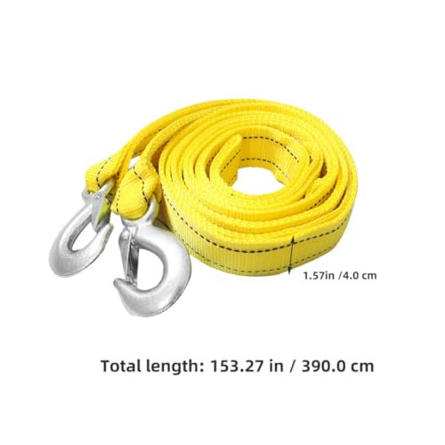 Cuerda de remolque de nylon con gancho metálico sólido para emergencias en camiones 2