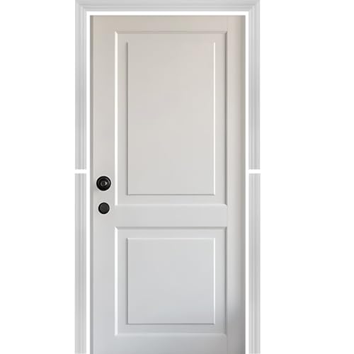 1 Set Peel and Stick Door Moulding Trim Kit, 37' x 82' Premade Doors Panels Self Adhesive Wainscoting Panels Pre-Cut for Door Frame Decor