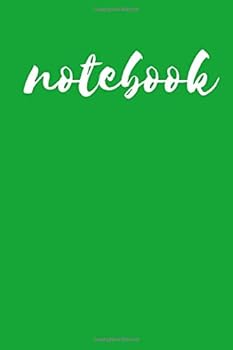 Paperback Green Notebook: Simple Journal, Notebook, Diary (100 Pages, Blank, 6 x 9, approx. A5) Book