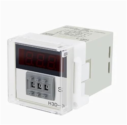 1 pz H3D-3 timer digitale con display, relè di tempo, controllore di ritardo del conto alla rovescia, 8 pin, 12 V, 24 V, 110 V, 220 V, 380 V