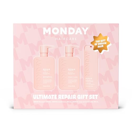 Monday Giftset – Repair 12oz Shampoo & Conditioner Set & Repair 5.1oz Leave-In Conditioner