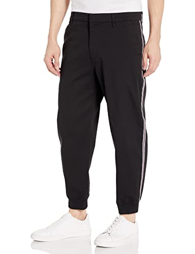 Armani Exchange Men's Stretch Cotton Twill Cuffed Trousers