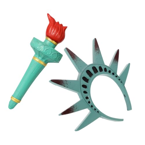 Couronne Statue de la Liberté et Torche pour Costume Halloween Femme