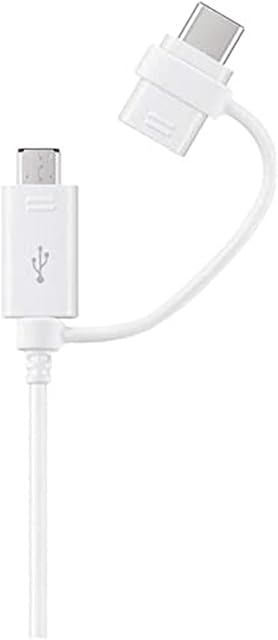 Samsung Original Combo Charge and Sync USB-C/Micro USB Cable - White