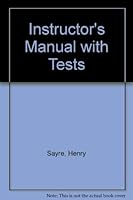 Instructor's Manual with Tests 0131895397 Book Cover