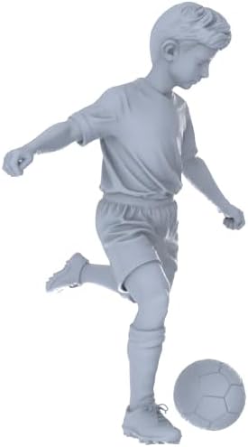 MRY-SFW XJTR87224 1/87 Miniature Parent Child Sports 5 Piece Set Unpainted White Model Community Park Street Leisure Scene Essential Model Enthusiasts Painting Premium Choice 1 Set image 4