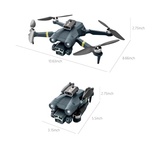 Drones with Camera for Adults 4K, Brushless Motor Drone for Kids Beginners, FPV Foldable RC Drone with 2 Batteries, 45 Mins Long Flight Time, Beyond-Range Loss Alert, Toys For Kids And Adults B3