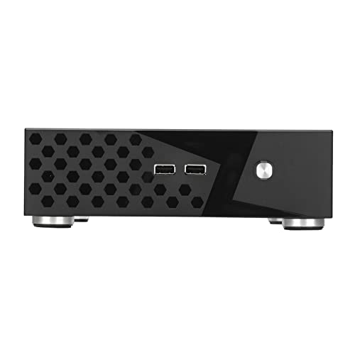 Gabinete para PC de escritorio, chasis Mini ITX de aleación de aluminio con buena disipación térmica, para computadoras de video doméstico y hoteles, terminal de autoservicio miniatura 7