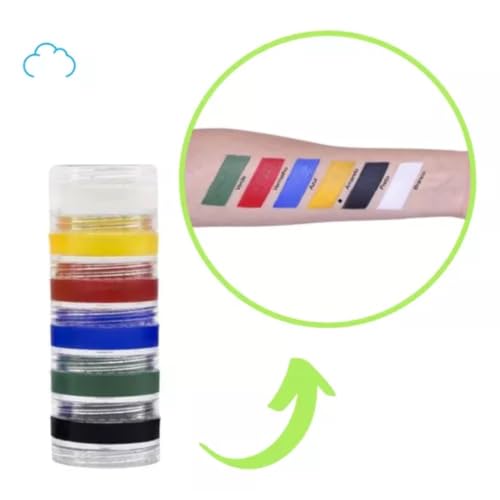 Tinta Facial Cremosa Colormake 4g Cada 6 Cores Carnaval