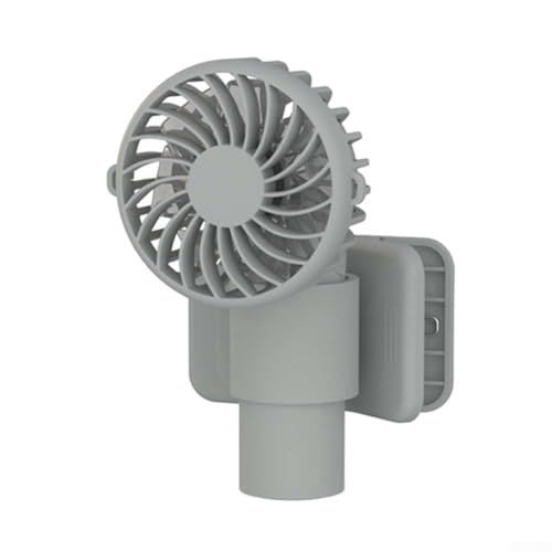 Gdfnmogo Mochilas de refrigeración con ventilador Plus para Clip 3, pantalla recargable de mano, modificable, con velocidad de 1000 mAh, mini pantallas, batería, USB, paraguas ventilador (albaricoque)