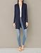 Amazon Essentials Women's Long-Sleeve Open-Front Cardigan, Navy, X-Small