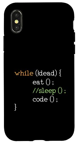 iPhone X/XS Coding Headphones Software Developer Code Funny Programmer Case