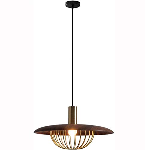 Lustre de plafond vintage de style nordique en métal noir de diamètre 35cm pour bar et restaurant