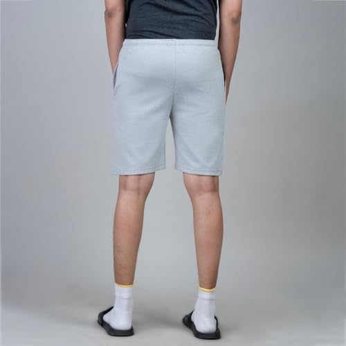 Image of Men's Solid Slim Fit Casual Shorts for Casual Wear | Stretchable Cotton Comfort Fit and High Performance for Everyday Wear | Running /Gyming Athleisure Shorts