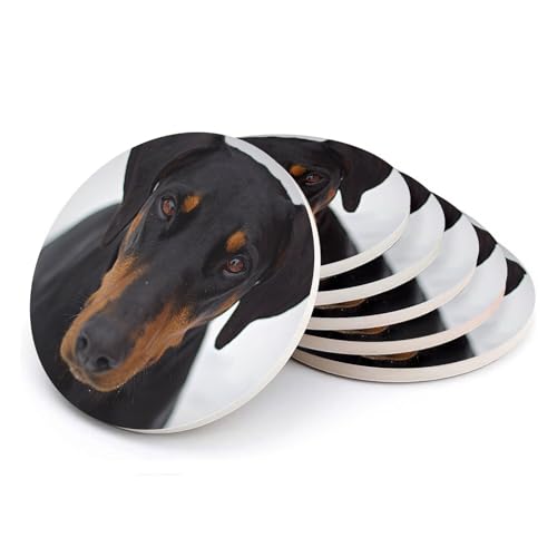 Dessous de verre céramique Dobermann cadeau idéal chiens - 2