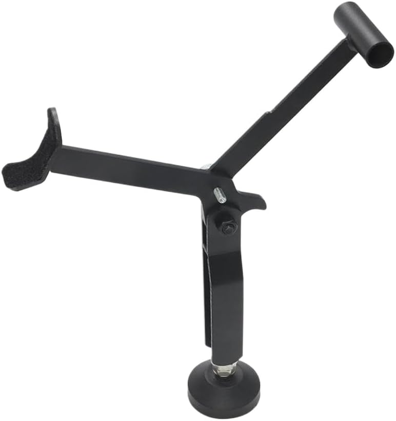 Motorcycle Folding Lift Stand with Adjustable Height and Padded Armrests for Maintenance