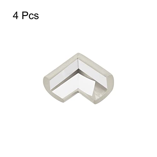 Image of uxcell Corner Guards Edge Protectors, 4Pack Foam Safety Bumper L Shape, 55mm /2.16 inch(L) for Furniture Corner Table Edge Guard, Gray