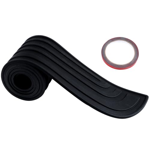 Protection Pare-Chocs Arrière en Caoutchouc Autocollante 90cm x 7cm – Protecteur de Seuil de Chargement Universel pour Voitures, SUV et Utilitaires...