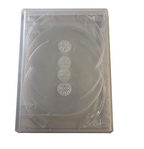 1 Megadisc New 25Mm Clear Dvd Replacement Case Hold 10 Discs With Flap Trays #TOP2