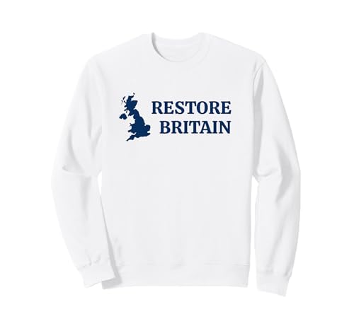 Restore Britain ? UK Patriot Conservative Graphic (White) �g���[�i�[