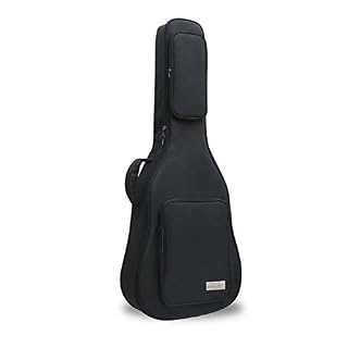 YPEZ Sac De Transport De Guitare Acoustique en Tissu Oxford De 40/41 Pouces, Sac à Dos étanche Double Bretelles… - Les Beatles, Paul McCartney, John Lennon, RIngo Starr, George Harrison