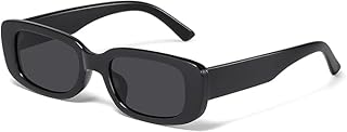 eymen i Kendall jenner Retro Rectangle Sunglasses for Women Men Small Square Frame Trendy Y2K 90’s Black Sunglasses-picture-22