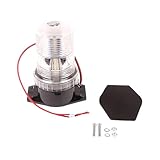 LDGSUPH 10-80V 30 LED High Power Emergency Warning Flash Strobe Light Beacon For Forklift Truck School Bus Blue Red(Ivory)