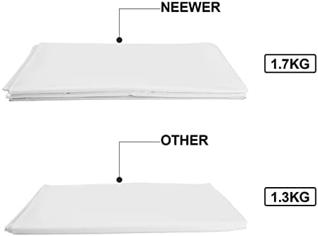 ROSNONG White Backdrop 1.8×2.8m Photo Backdrop,White Cloth Background,Thicken Foldable White Screen Cloth Photo Backdrop,for Photo Wall Photo Studio Photography Background with 6 Piece Clips + 1 Bag