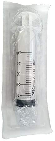 PintoMed - Pack Siringa Monouso Sterile 3 Parti - 6 x 50 ml - Luer Slip - Confezione da 6 unità