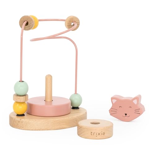 Trixie Mrs Cat Beads Maze - Baby toy - FSC-Certified Wood, Dark Pink, Large - Image 4