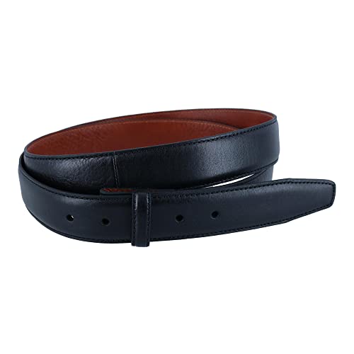 Trafalgar Men's Big & Tall Feather Edge Pebble Leather Harness Belt Strap