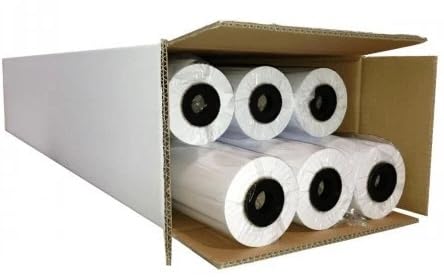 Plotterpapier 6 Rollen unbeschichtet | 80gr/m 91 4cm (914mm) 50 Meter