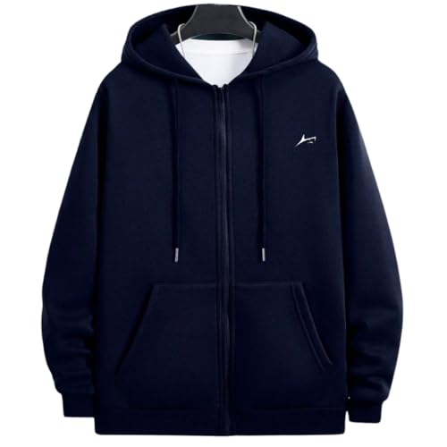 Image of PROSHARX Fleece Zip Up Hoodie for Men, Hooded Sweatshirt /jacket | Warm, Comfortable & Soft
