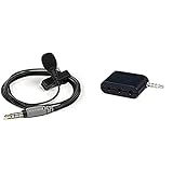Røde Microphones Smartlav Plus Micrófono Portátil, Color Negro + Sc6 Adaptador De Audio para Móviles (3.5 Mm), Negro
