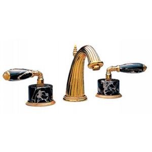 Phylrich K338C 024 - Valencia Lavatory Faucet Black Marble Lever Handles