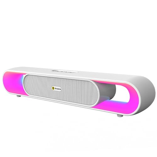 Image of Boom X Pro 16W Party Speaker with Upto 8Hr Music, Clear Sound, Multi-Compatibility, RGB Lights, TWS Feature Double Power - Just White